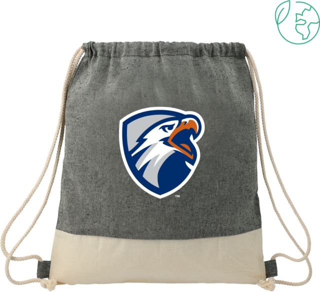 UT Tyler Split Recycled Cotton Drawstring Bag Swoop Shield - ONLINE ONLY
