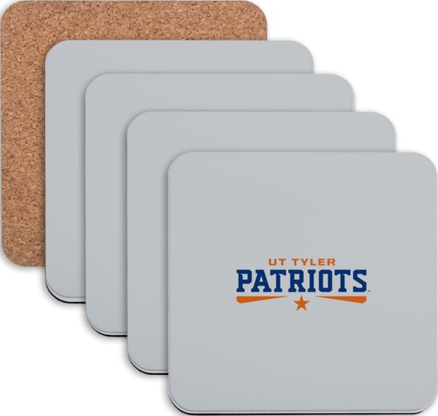 UT Tyler Hardboard Coaster w/Cork Backing 4/set UTT Patriots - ONLINE ONLY