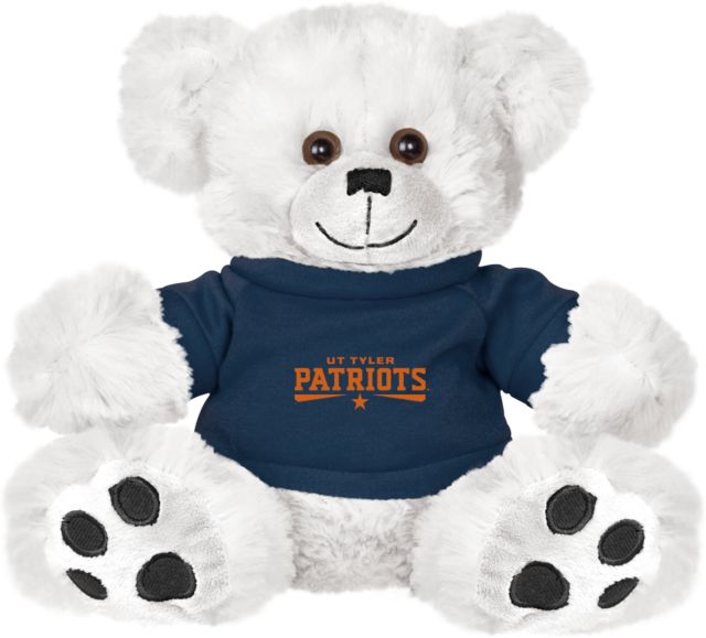 UT Tyler Plush Big Paw 8 1/2 inch Bear w/Navy Shirt UTT Patriots - ONLINE ONLY