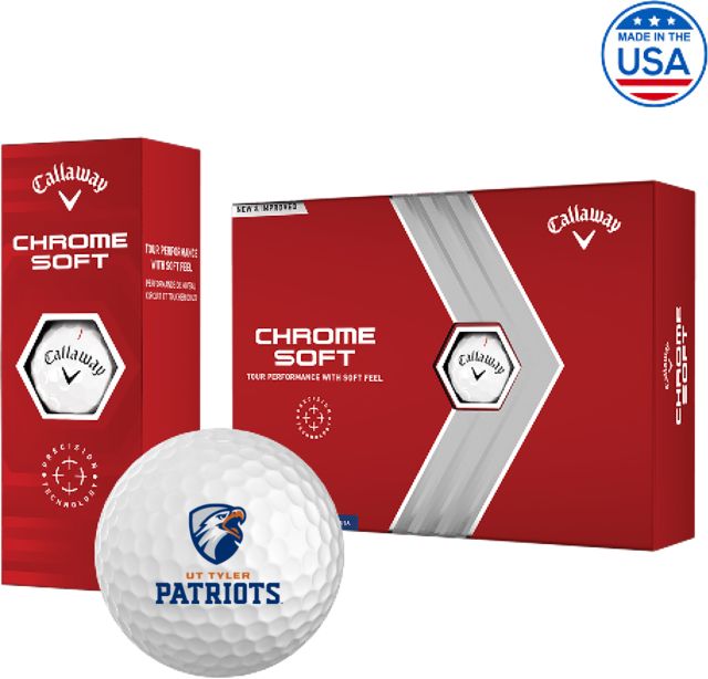 UT Tyler Callaway Soft Golf Balls 12/pkg Swoop Shield Patriots - ONLINE ONLY
