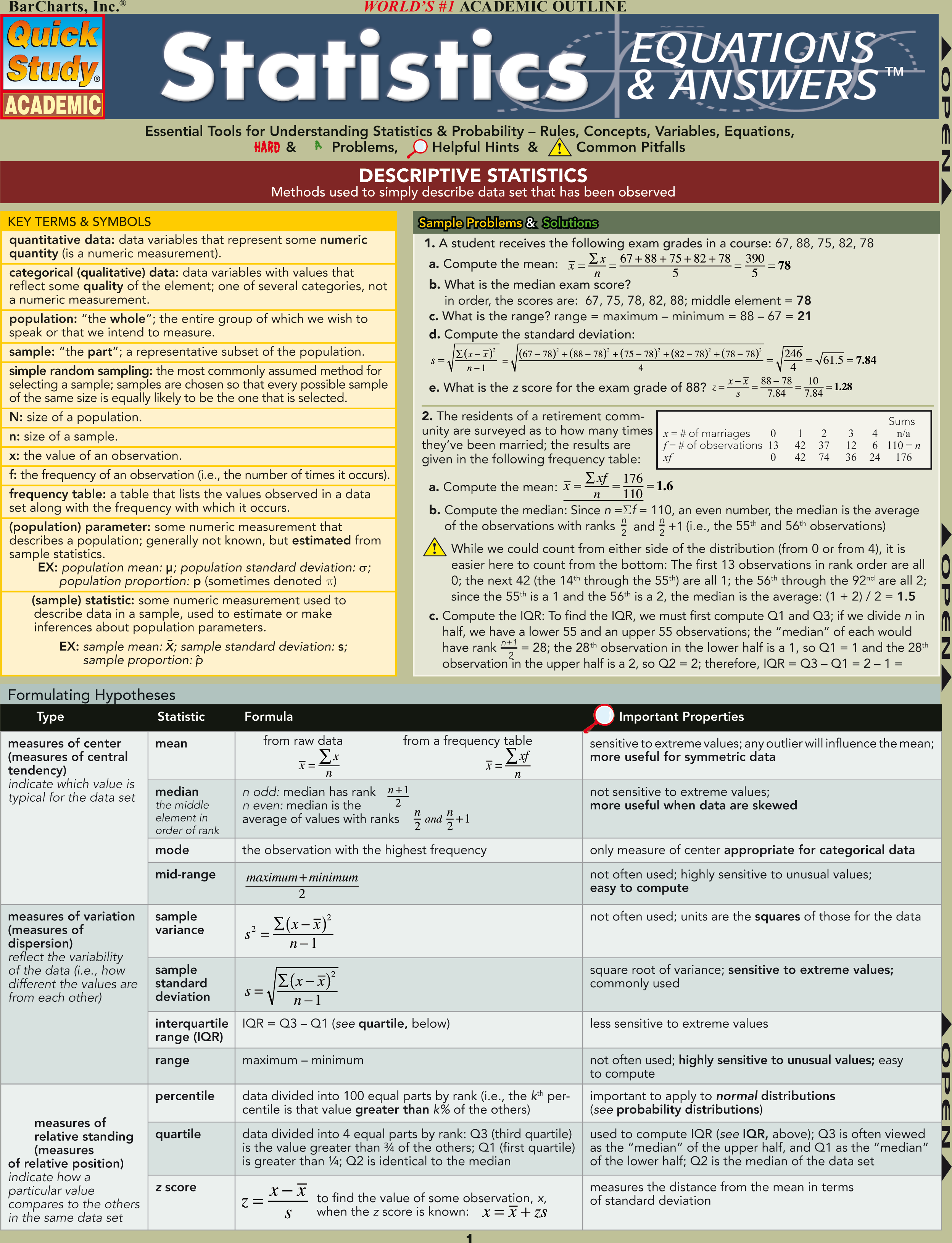 STATISTICS E&A