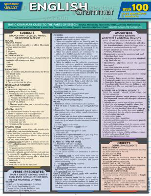 ENGLISH GRAMMER QUIZZER