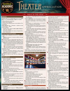 Theater Appreciation : Quickstudy Laminated Reference Guide