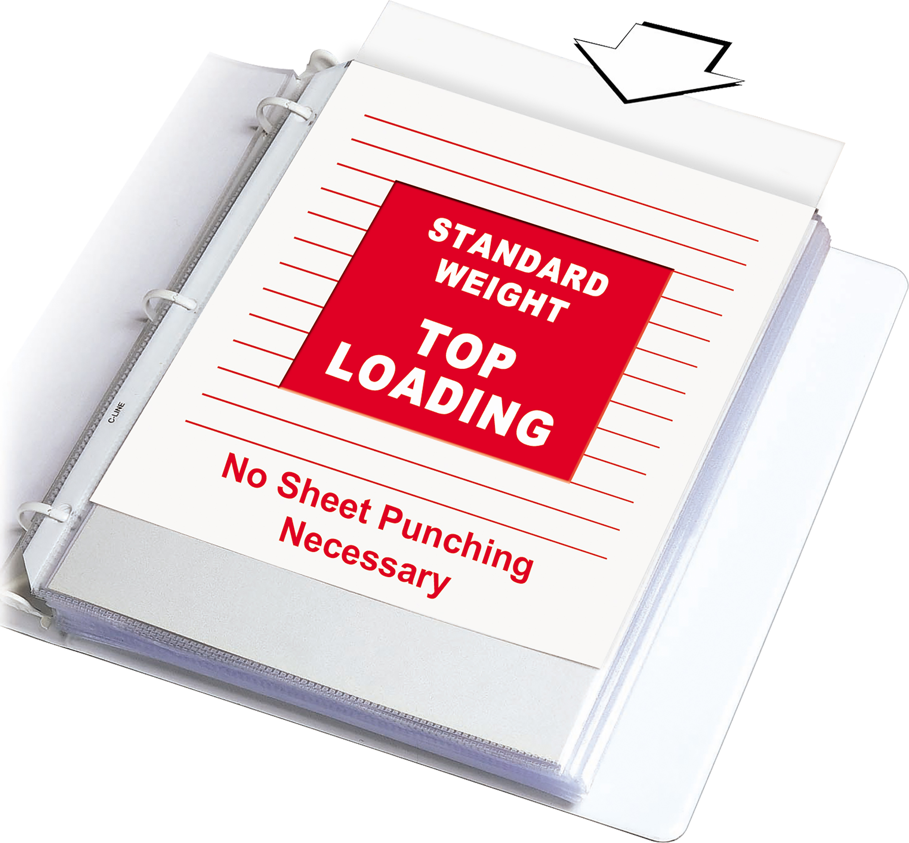 POLY SHEET PROTECTORS 10PK CLEAR