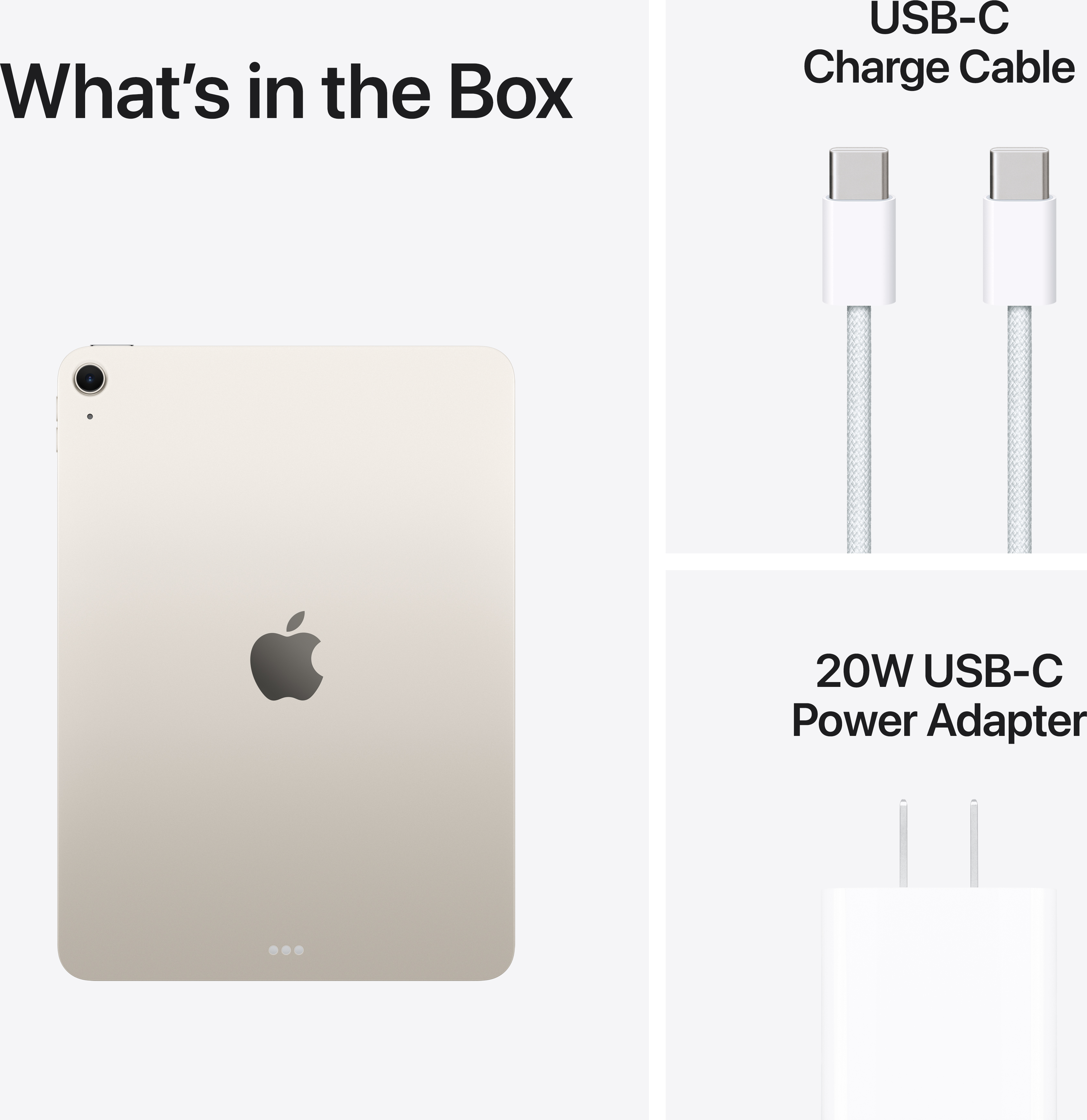 Apple 11-inch iPad Air M4 Chip Wi-Fi - Starlight
