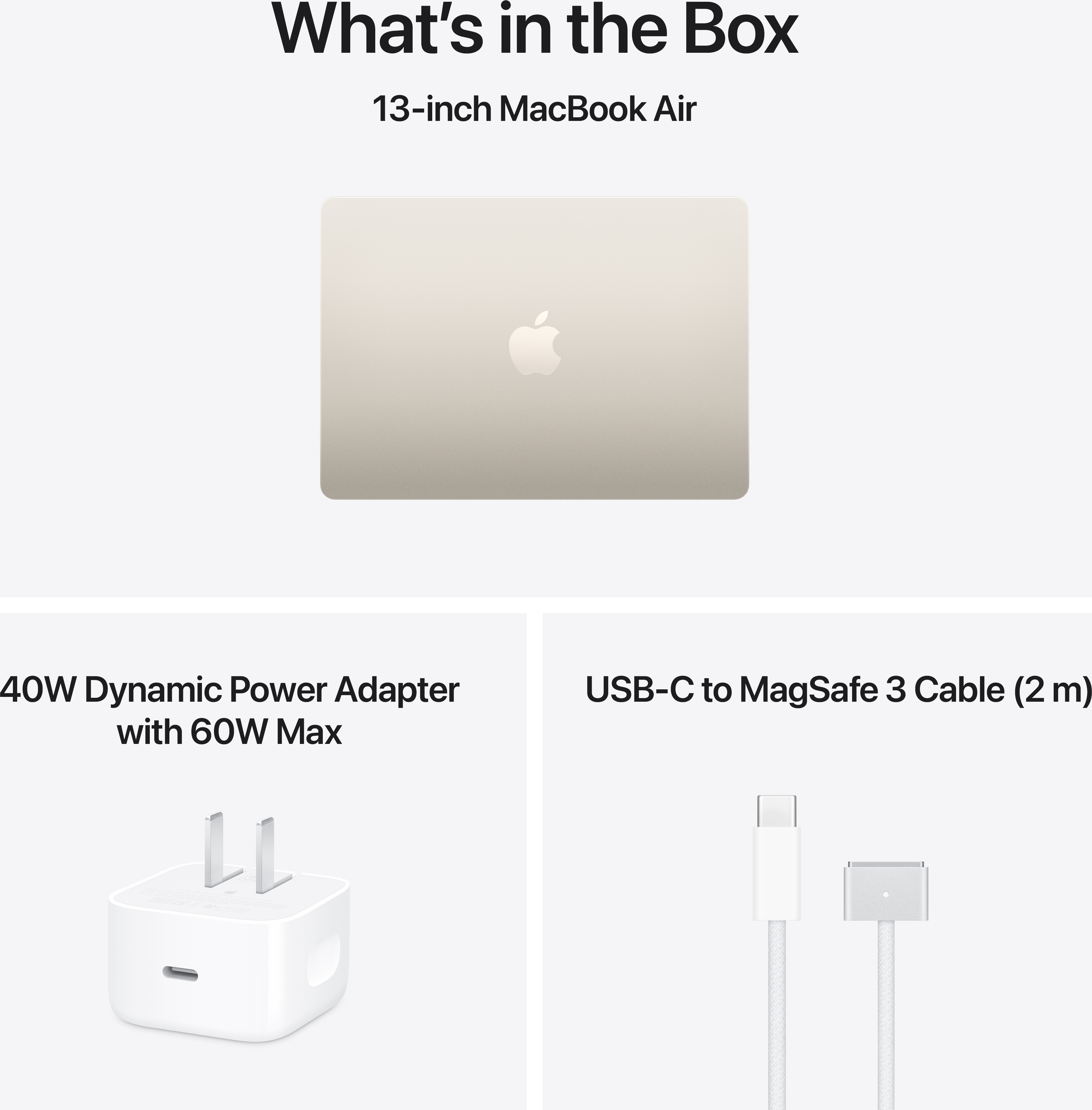 Apple 13-inch MacBook Air: Apple M5 chip with 10‑core CPU and 8‑core GPU, 16GB, 512GB SSD - Starlight