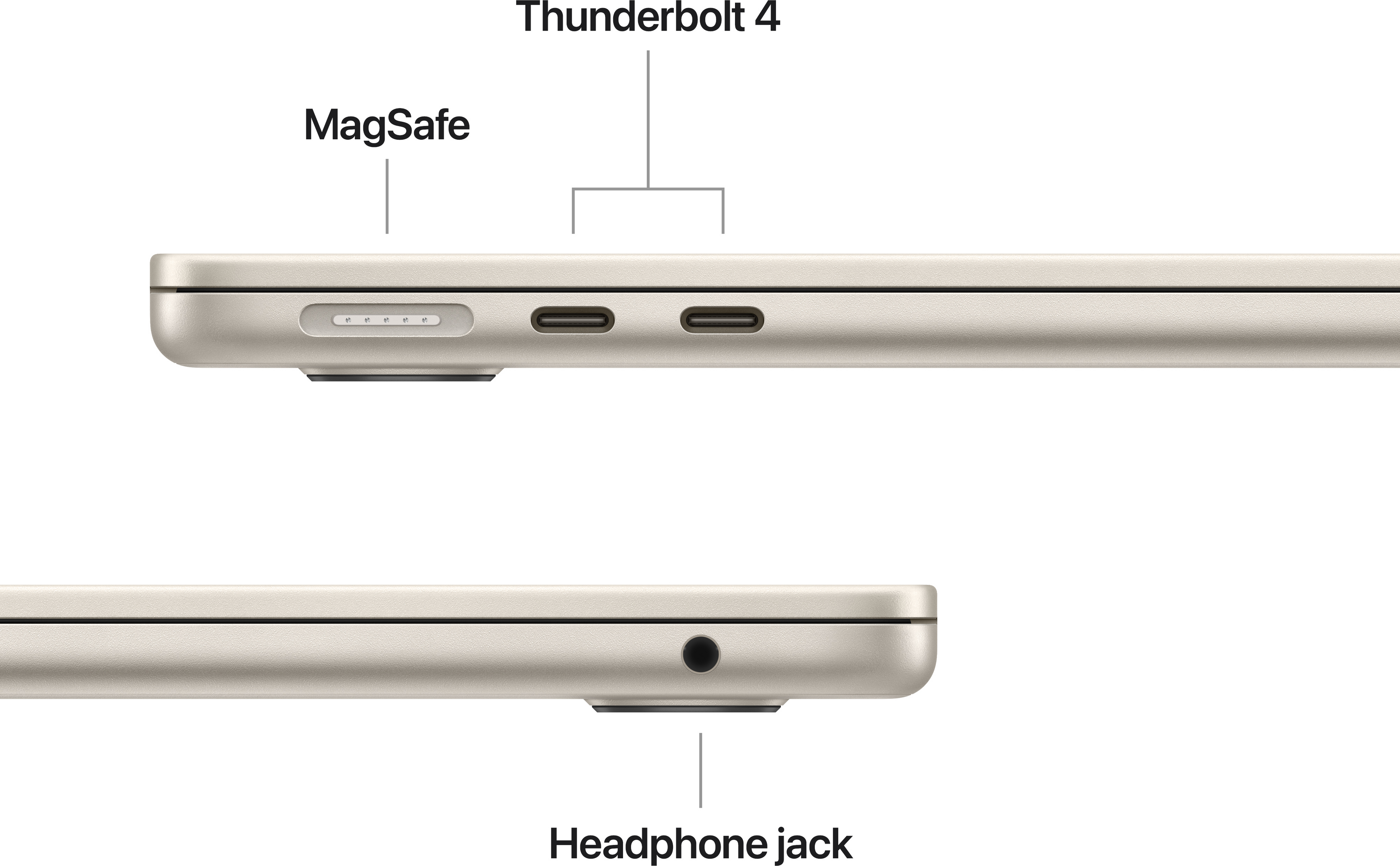Apple 15-inch MacBook Air: Apple M5 chip with 10‑core CPU and 10‑core GPU, 16GB, 512GB SSD - Starlight