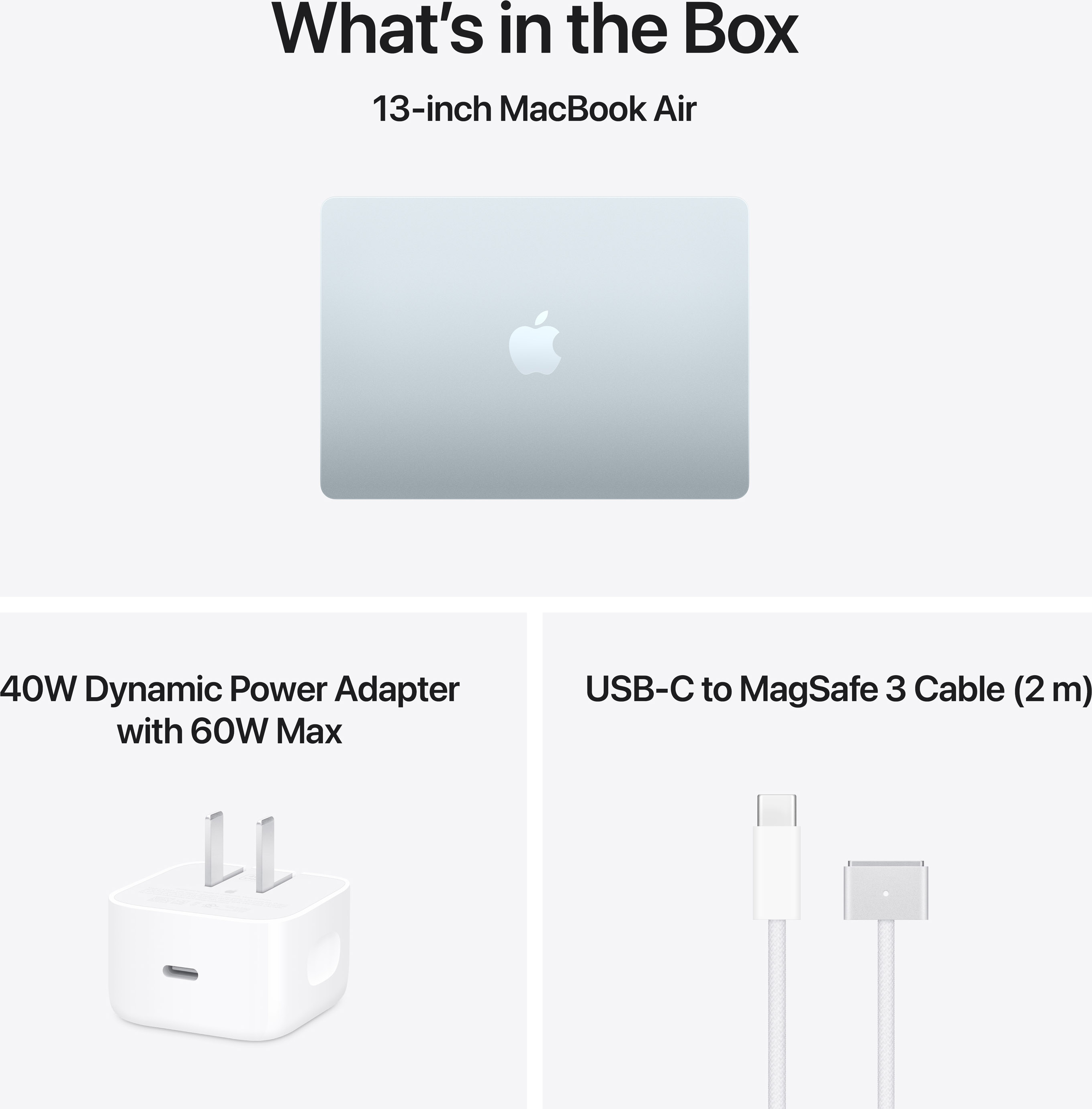 Apple 15-inch MacBook Air: Apple M5 chip with 10‑core CPU and 10‑core GPU, 24GB, 1TB SSD - Sky Blue