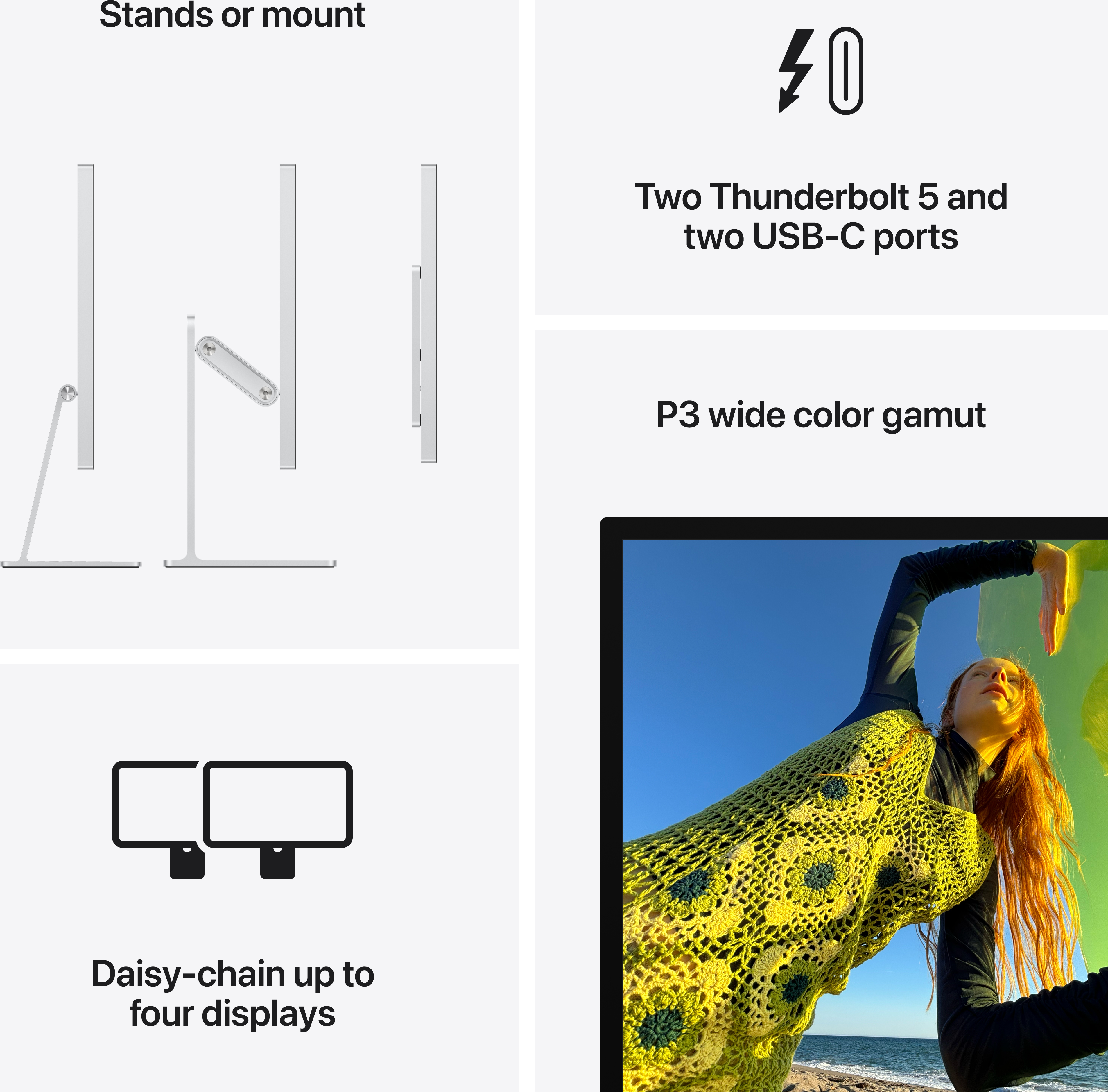 Apple Studio Display - Nano-texture glass - VESA mount adapter (Stand not included)