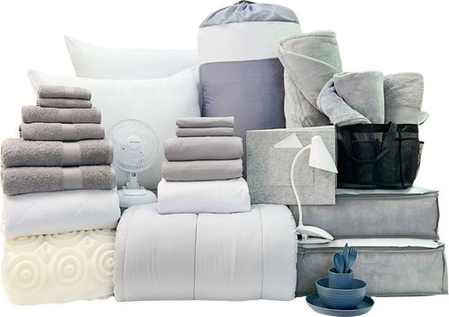 Complete 29pc Twin XL Bundle in Harbor Slate - SHIPS 8/1 FOR IN-STORE PICKUP ON FALL MOVE-IN WEEKEND.